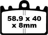 EBC BRAKE PAD SINTERED HH FA180HH