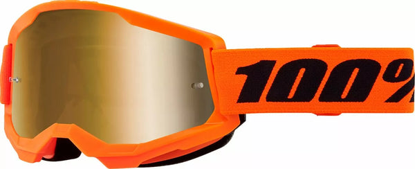 100% GOGGL ST2 Neon Org MR GLD 50028-00015