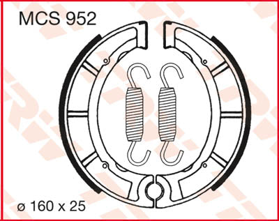 TRW BRAKE SHOES TRW MCS952 MCS952