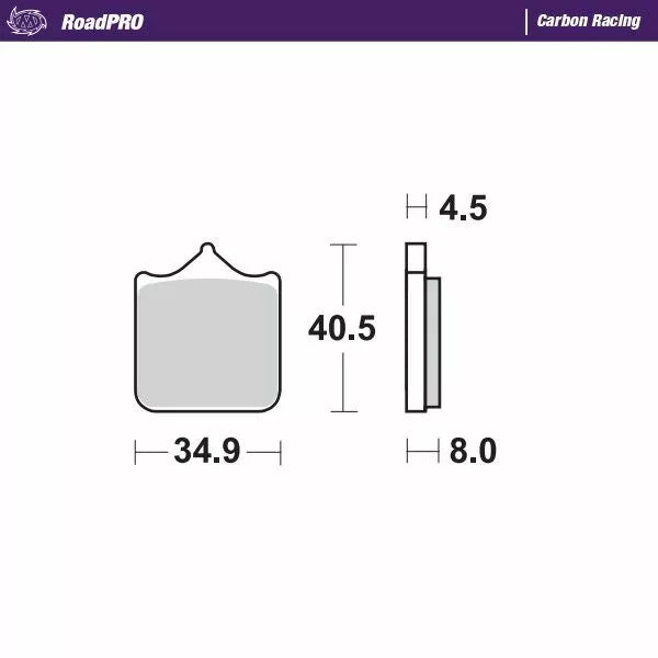 Moto-Master Brake Pad Carbon Racing 407506