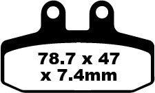 EBC BRAKE PAD FA looks organic FA256