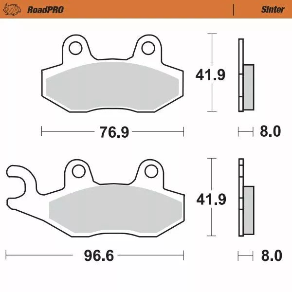 Brzdový podložka Moto-Master Sinter 410501