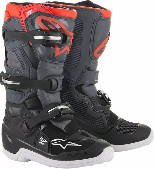 Alpinestars (MX) Boot Tech7s Dgy/LGY FL/RD 4 2015017-1133-4
