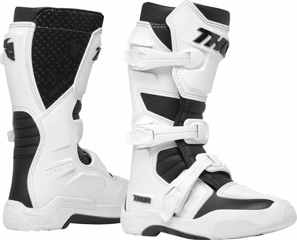 Thor Boot Yth Blitz XR WH/BK 6 3411-0750