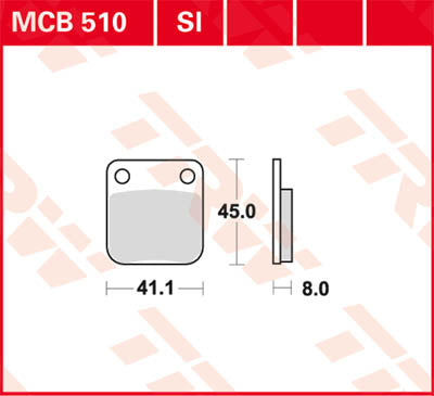 TRW BRAKE PAD TRW MCB510 MCB510