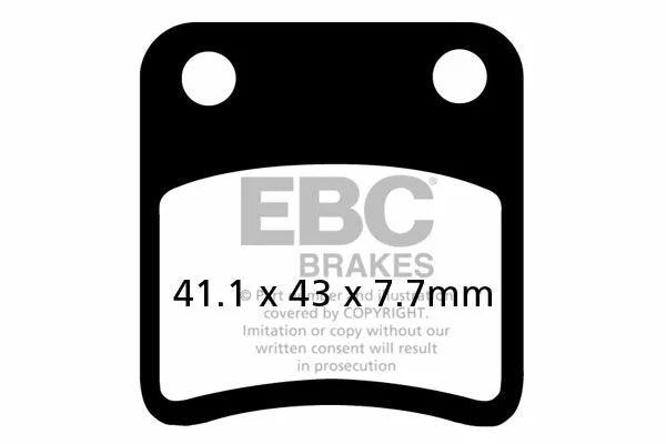 EBC BRAKE PAD CARBON SCOOTER SFAC257
