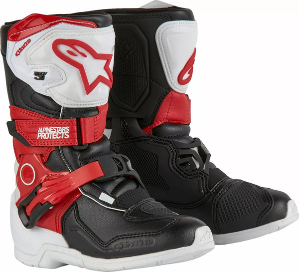 „Alpinestars“ (MX) BOUT T3S KIDS WT/BK/R 13 2014524-2030-13