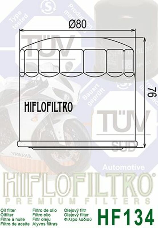 HIFLOFILTRO Oil Filter - HF134 HF134