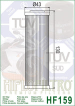 HIFLOFILTRO Oil Filter - HF159 HF159