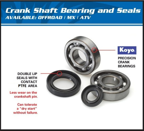 All Balls Crankshaft Bearing & Oil Seal Kit 24-1024