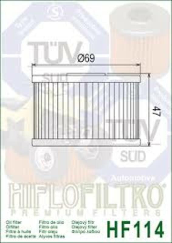 HIFLOFILTRO Oil Filter - HF114 HF114