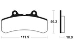 Tecnium Street Organic Brake Pads - MA158 1022381