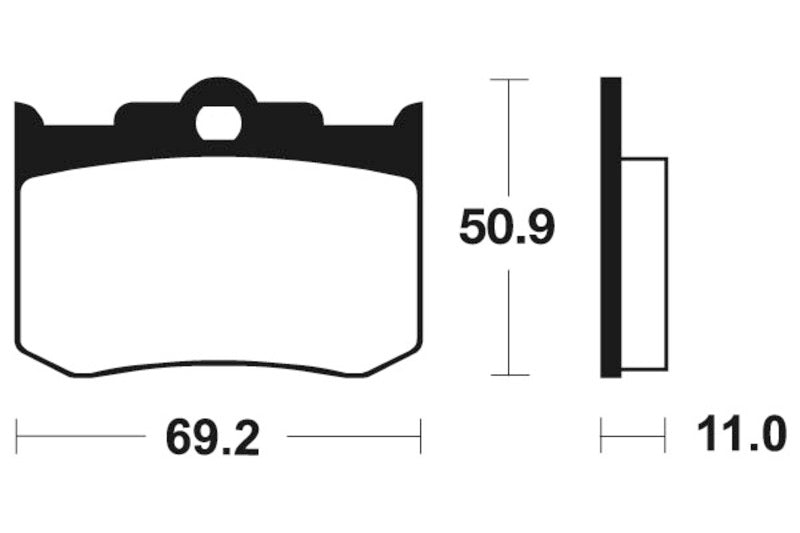 Tecnium Street Organic Brake Pads - MA162 1022384