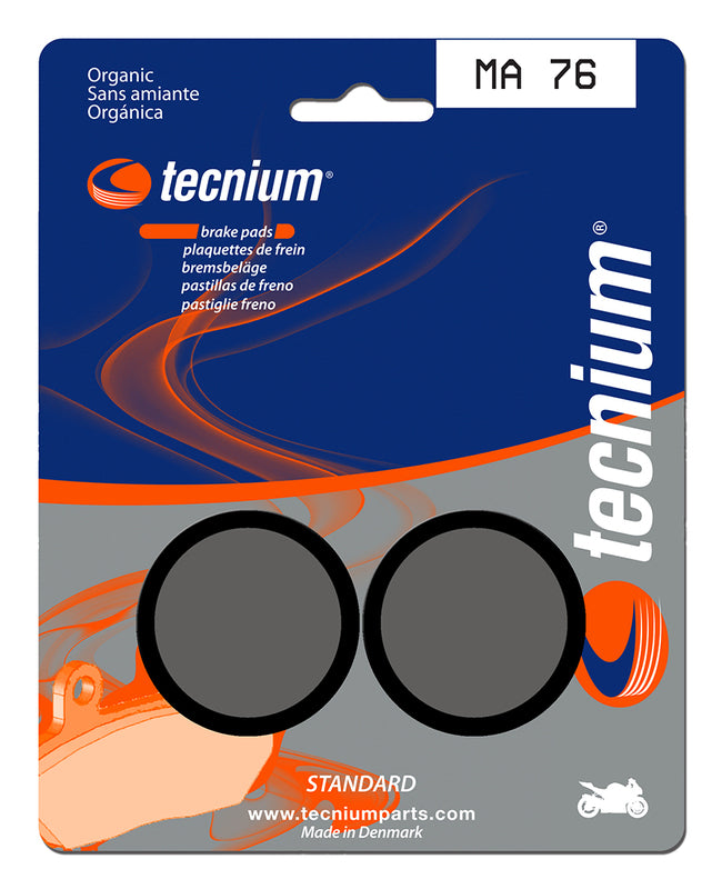 Tecnium Street Organic Brake Pads - MA76 1022544