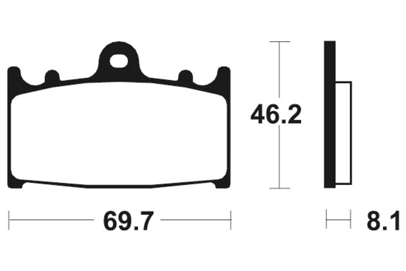 Tecnium Racing sinterirani metalni metalni kočni jastučići - MCR131 1022573