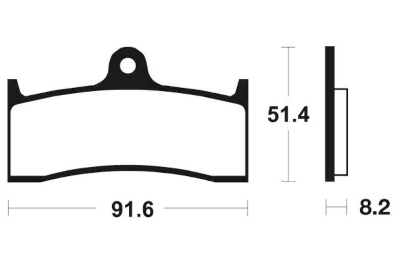 Tecnium Racing Sintered kovové uhlíkové brzdové doštičky - MCR176 1022577