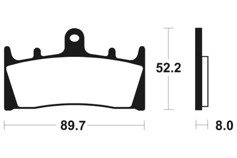 „Tecnium Racing“ sukepintų metalinių anglies stabdžių pagalvėlės - MCR186 1022579