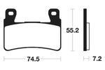 „Tecnium Racing“ sukepintų metalinių anglies stabdžių pagalvėlės - MCR234 1022585