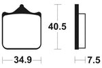 Tecnium Racing Sintered kovové brzdové doštičky - MCR262 1022586