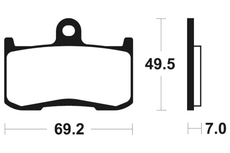 Tecnium Racing Sintered kovové brzdové doštičky - MCR282 1022588