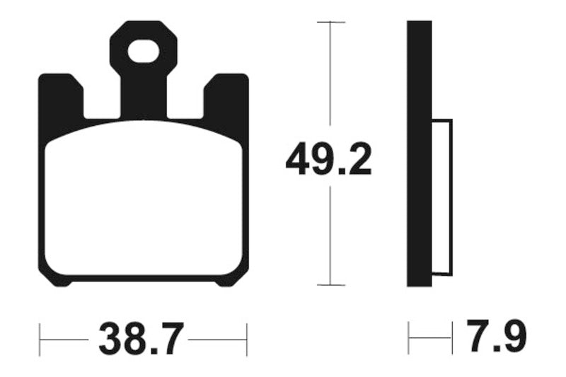 Tecnium Racing Sintered Metal Carbon Brake Pads - MCR288 1022590