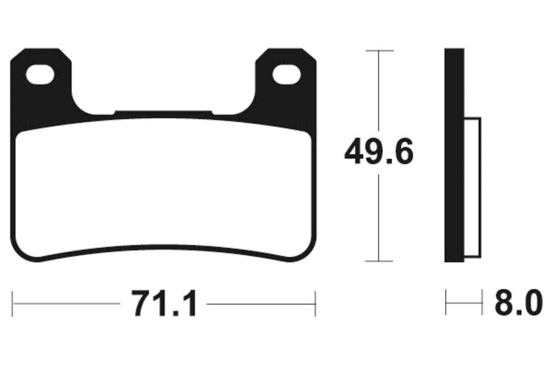 Tecnium Racing sinterirani metalni karbonski kočni jastučići - MCR306 1022592