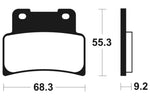 Tecnium Racing sinterirani metalni jastučići od karbonskih kočnica - MCR344 1022598