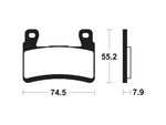 „Tecnium Racing“ sukepintų metalinių anglies stabdžių pagalvėlės - MCR394 1022603