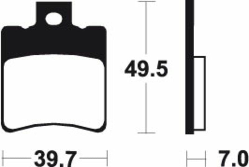 „Tecnium“ motorolerio organinių stabdžių pagalvėlės - ME225 1022645