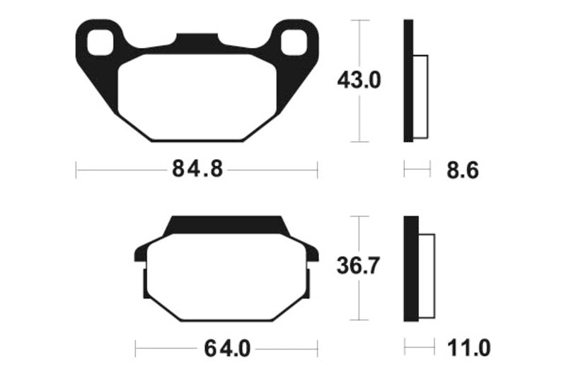 Tecnium motorolleru organiskie bremžu kluči - ME249 1022655