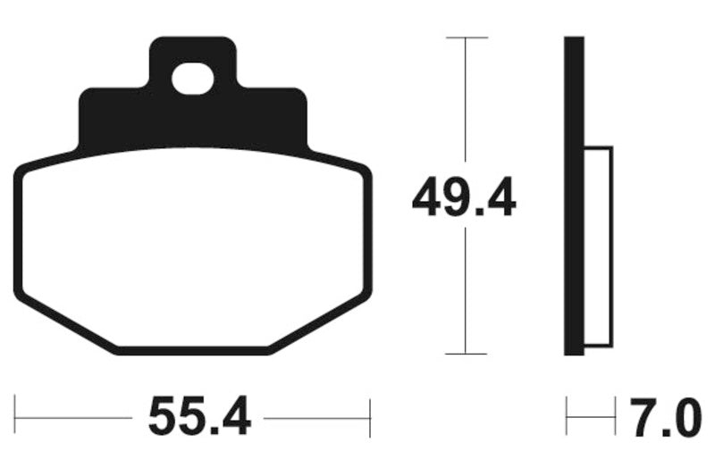 Tecnium motorolleru organiskie bremžu spilventiņi - ME272 1022660