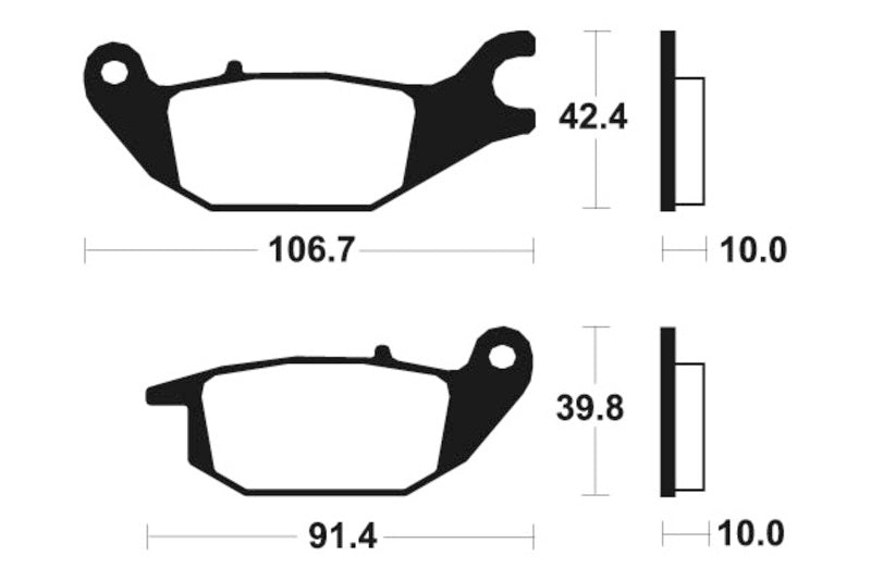 Organické brzdové podložky Tecnium Scooter - ME284 1022667