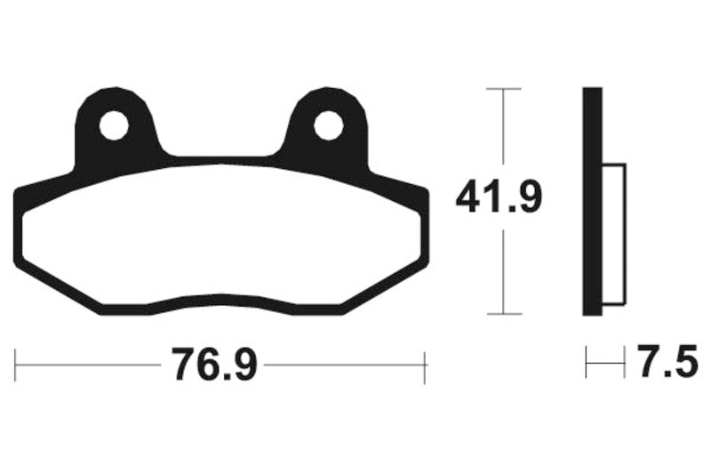 Tecnium motorolleru organiskie bremžu kluči - ME314 1022674