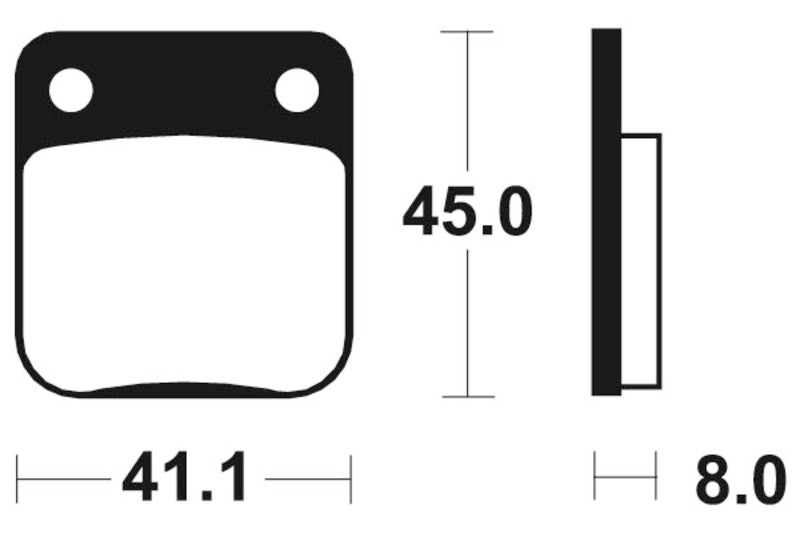 „Tecnium“ motorolerio organinių stabdžių pagalvėlės - ME36 1022686