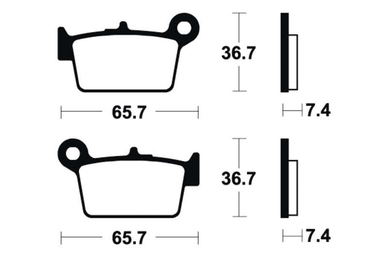 Tecnium Scooter Organičke kočione jastučiće - ME361 1022687