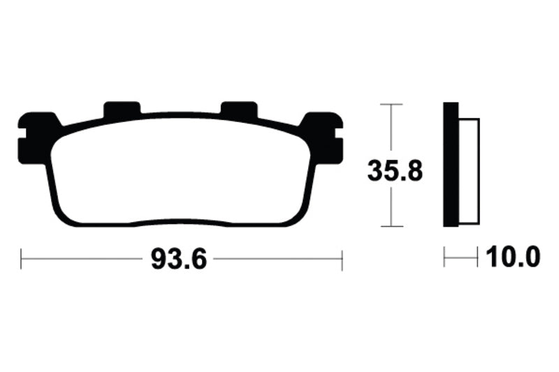 Tecnium motorolleru organiskie bremžu spilventiņi - ME363 1022688