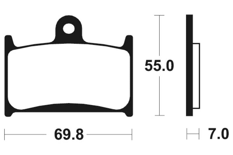 Tecnium Street Performance Sintered Metal Brake Pads - MF214 1022751