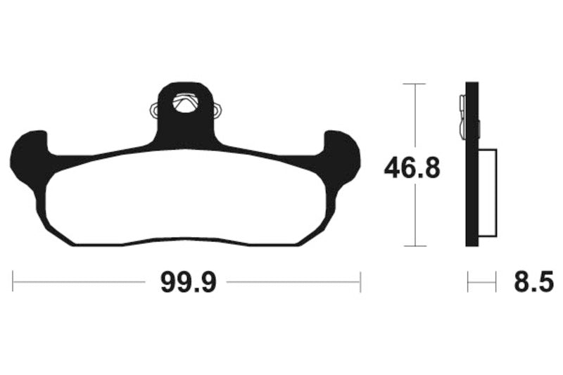 „Tecnium MX/ATV“ sukepintų metalinių stabdžių pagalvėlės - MO108 1022839