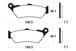 „Tecnium MX/ATV“ sukepintų metalinių stabdžių pagalvėlės - MO174 1022850