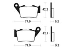 „Tecnium MX/ATV“ sukepintų metalinių stabdžių pagalvėlės - MO175 1022851