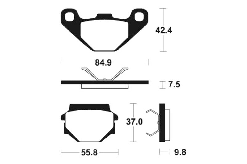 Tecnium MX/ATV sinterirani metalni kočni jastučići - MO192 1022853