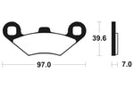 Tecnium MX/ATV saķepinātie metāla bremžu kluči - MO216 1022857