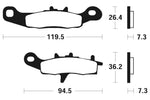 Tecnium MX/ATV saķepinātie metāla bremžu kluči - MO226 1022860