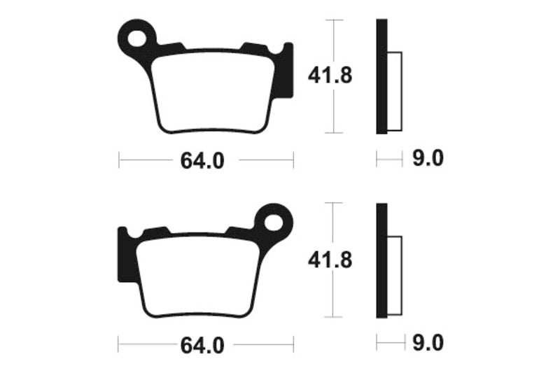 „Tecnium MX/ATV“ sukepintų metalinių stabdžių pagalvėlės - MO291 1022874