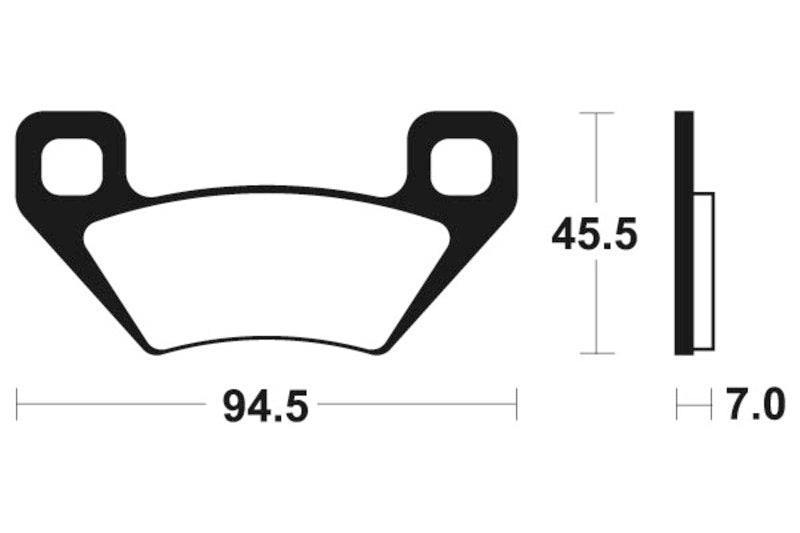 Tecnium MX/ATV saķepinātie metāla bremžu kluči - MO322 1022884