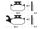 Tecnium MX/ATV saķepinātie metāla bremžu kluči - MO336 1022887