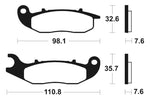 Tecnium MX/ATV sinterirani metalni kočni jastučići - MO359 1022894