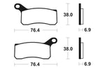 Tecnium MX/ATV sinterirani metalni kočni jastučići - MO366 1022896