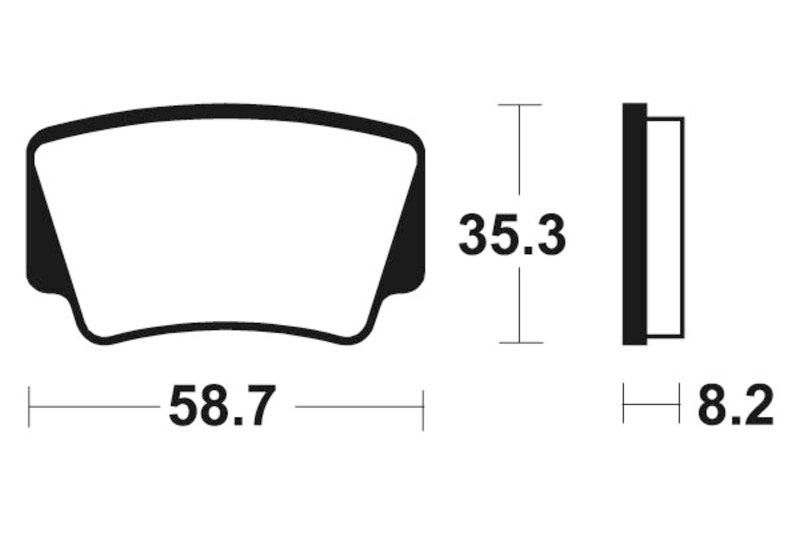 Tecnium MX/ATV saķepinātie metāla bremžu kluči - MO367 1022897