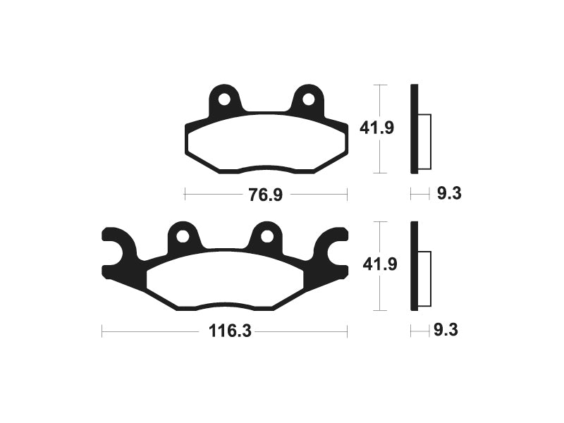 Tecnium MX/ATV sinterirani metalni kočni jastučići - MO378 1022899